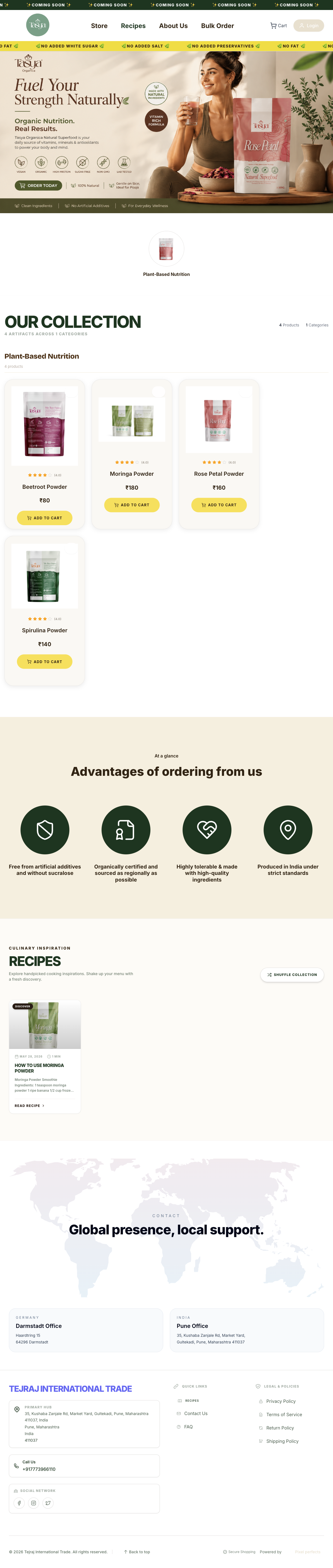 Tejraj International Trade screenshot